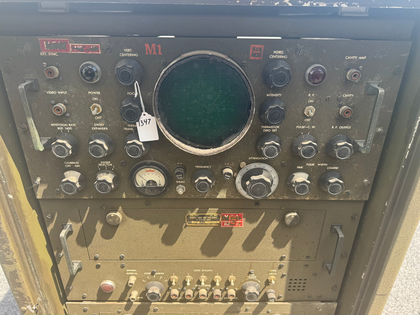 WWII U.S. Army Signal Corps radar/radio equipment cabinet