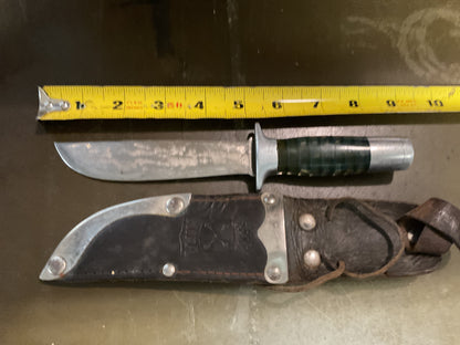 WWII Theatre Knife (crown Mora Stamped sheath)