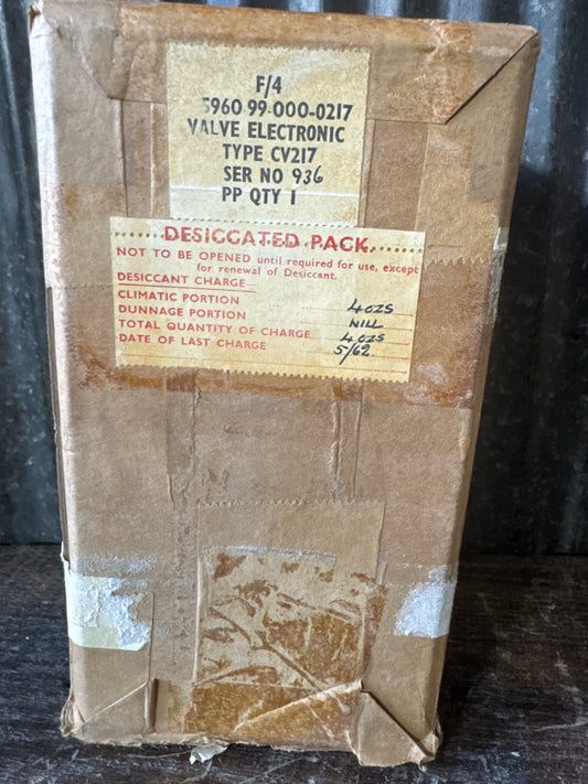 Military Electronic Valve Type CV217 – Desiccated Pack