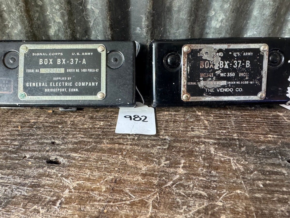 WWII U.S. Army Signal Corps BX-37-A & BX-37-B IFF Keying Disc Sets