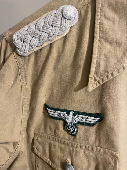 Repro WWII German Tropical Officer’s Service Shirt