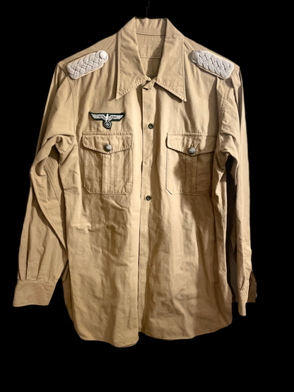 Repro WWII German Tropical Officer’s Service Shirt