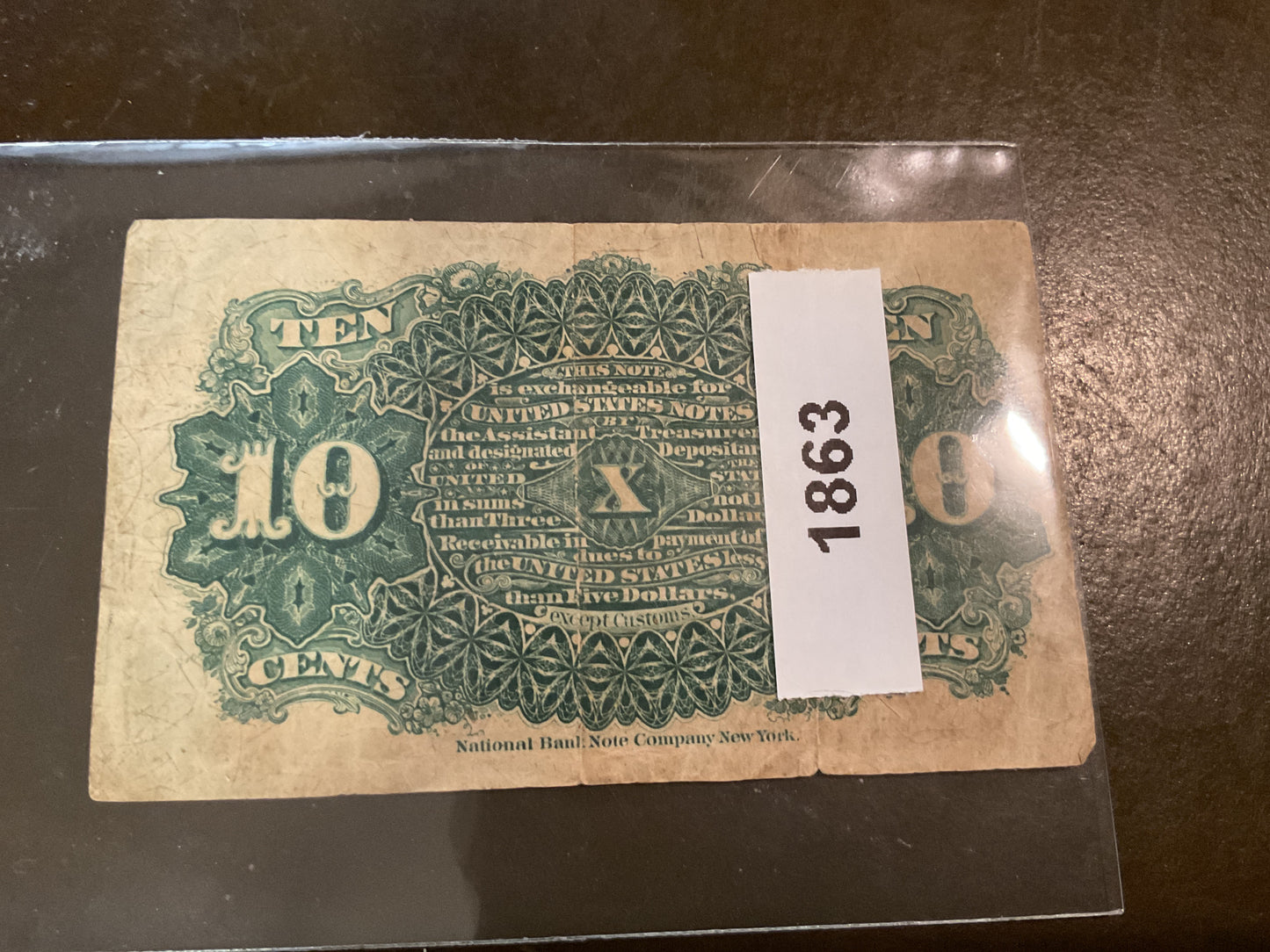 Civil War Fourth Issue Fractional Currency 1863