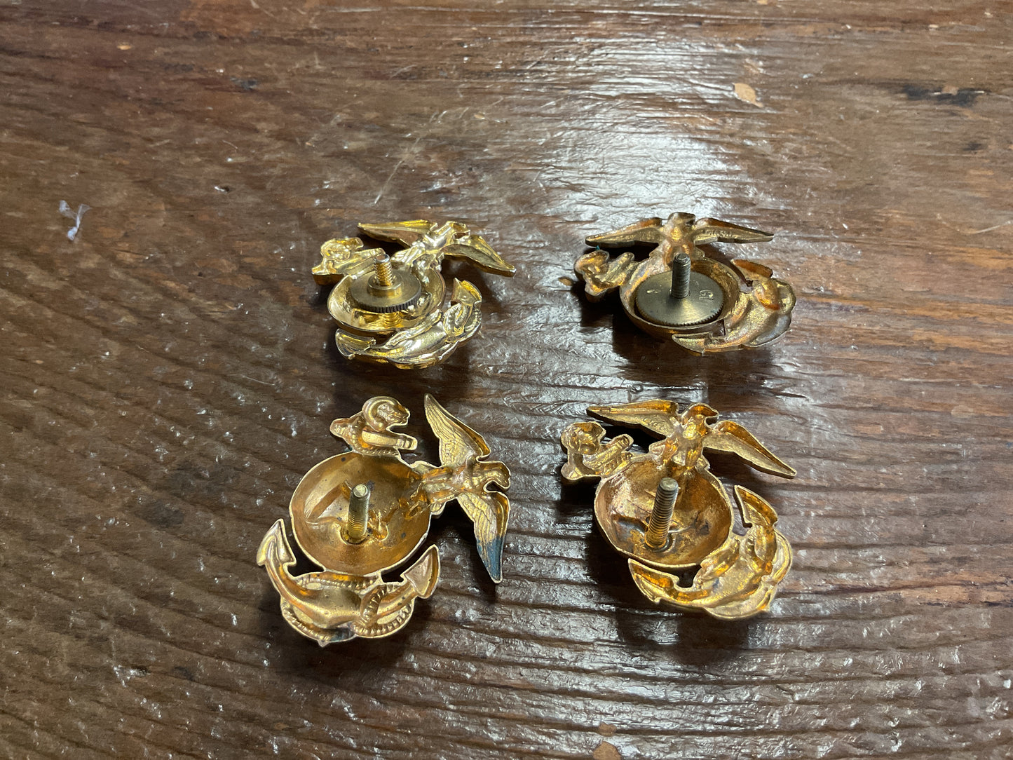 Newer USMC Eagle Globe & Anchor Hat Clips (4)