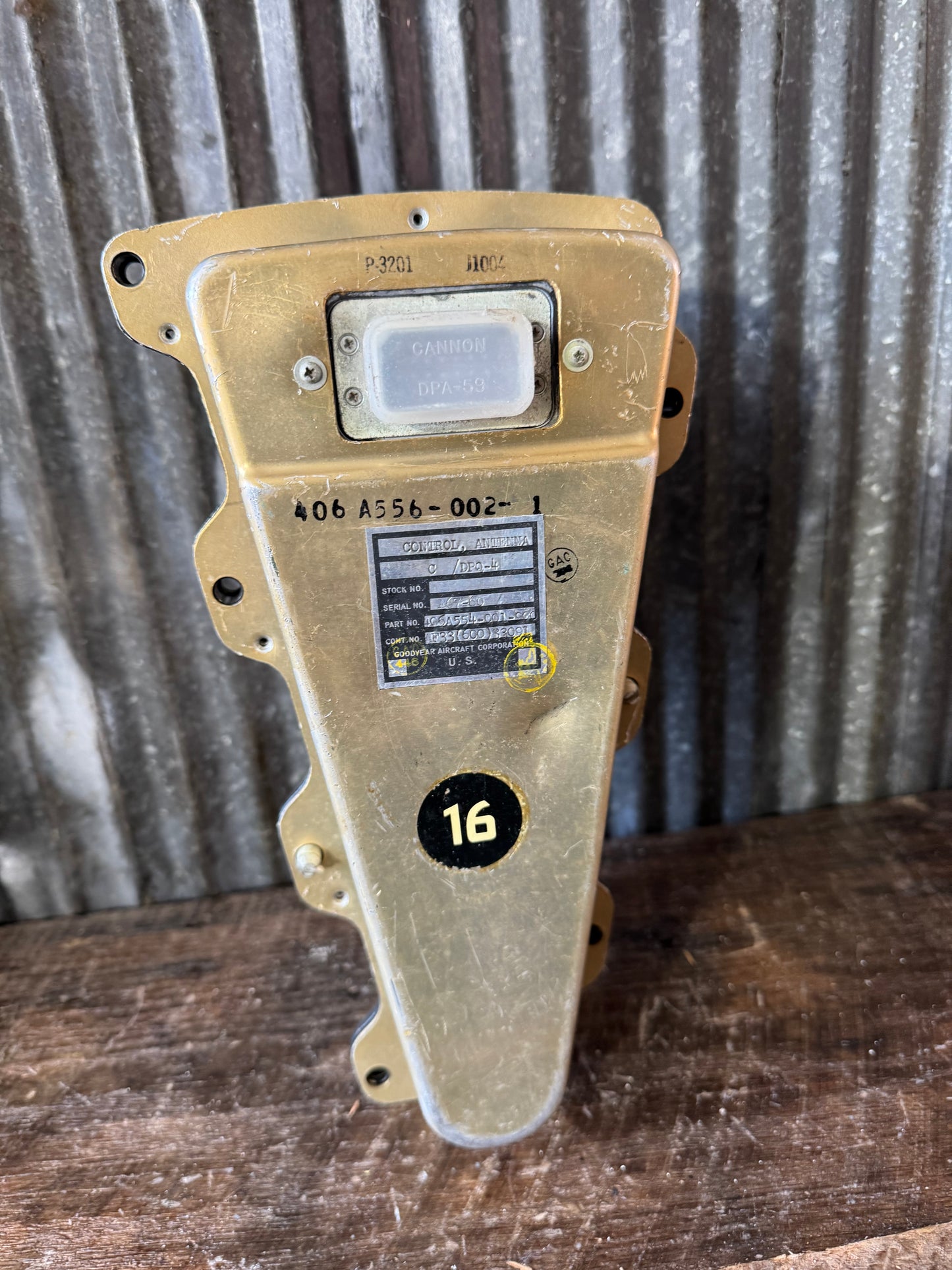 Goodyear Aircraft “Control, Antenna” C/DPQ-4