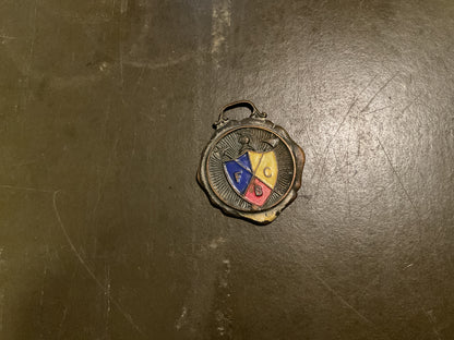 Antique Brass Pocket Watch FOB Knights of Pythias