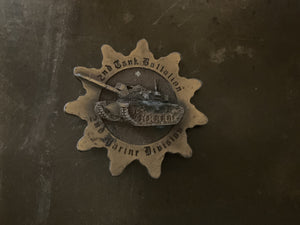 Custom Belt Buckle 2nd Tank Battalion, 2nd Marine Division