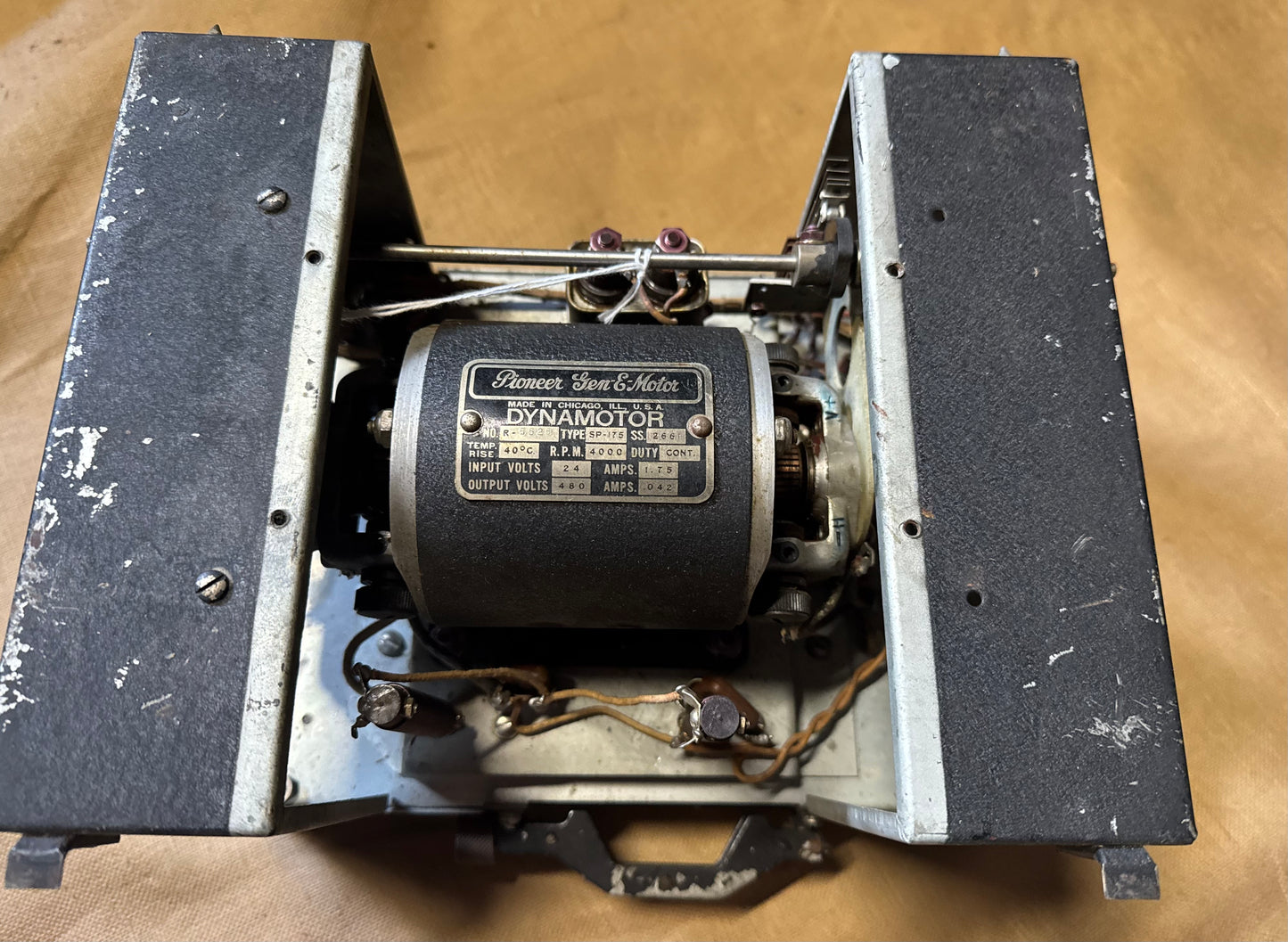 WWII Aircraft Radio Dynamotor Power Supply Assembly