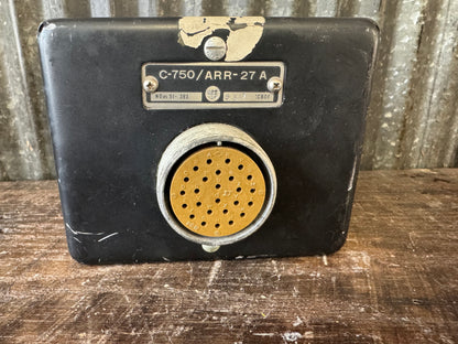 WWII C-750/ARR-27A Aircraft Receiver Control Unit – Radio Control Panel