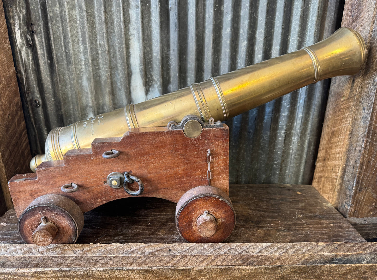 Documented WWII Officer-Made Miniature Brass Cannon “Long Tom” – Lt. Chester P. Hartmann, U.S. Army Ordnance Erie Proving Ground (E.P.G.), Ohio – 1944