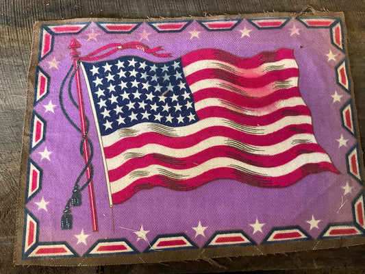 WWI Tobacco Felt Flag (approx 11x8)