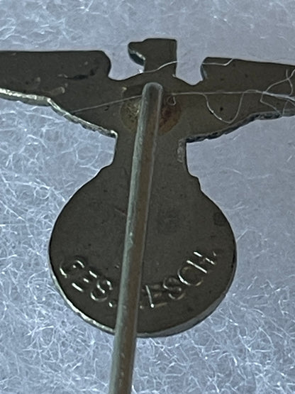 Original Early NSDAP Eagle Stick Pin – Ges. Gesch. Marked Political Lapel Pin
