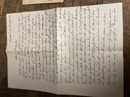 WWII German Feldpost Letter& Envelope-Artillery Replacement Battalion 13-April 1942