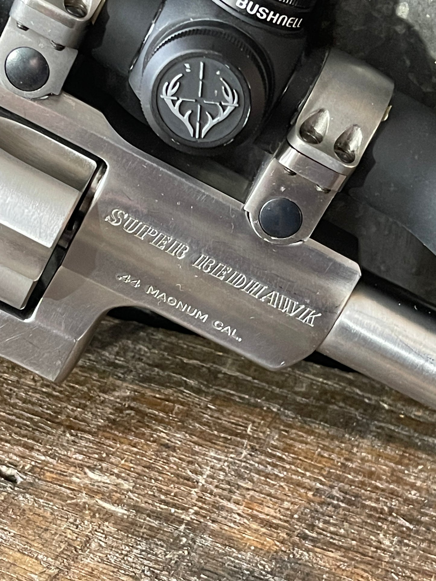 Ruger Super Redhawk .44 Magnum – Stainless – Scoped w/ Bushnell Optic