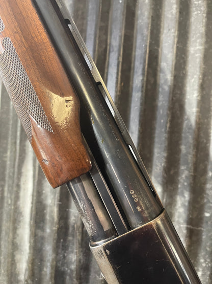 Remington 870 Wingmaster Magnum 12 Gauge Pump Shotgun — Fixed Full Choke w/ Adjustable Butt Plate