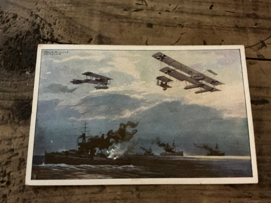 Original WWII German Naval Aviation Propaganda Postcard-Hans Bohrdt Military Artwork