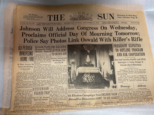 The Baltimore Sun Nov 24, 1963 “Oswald”