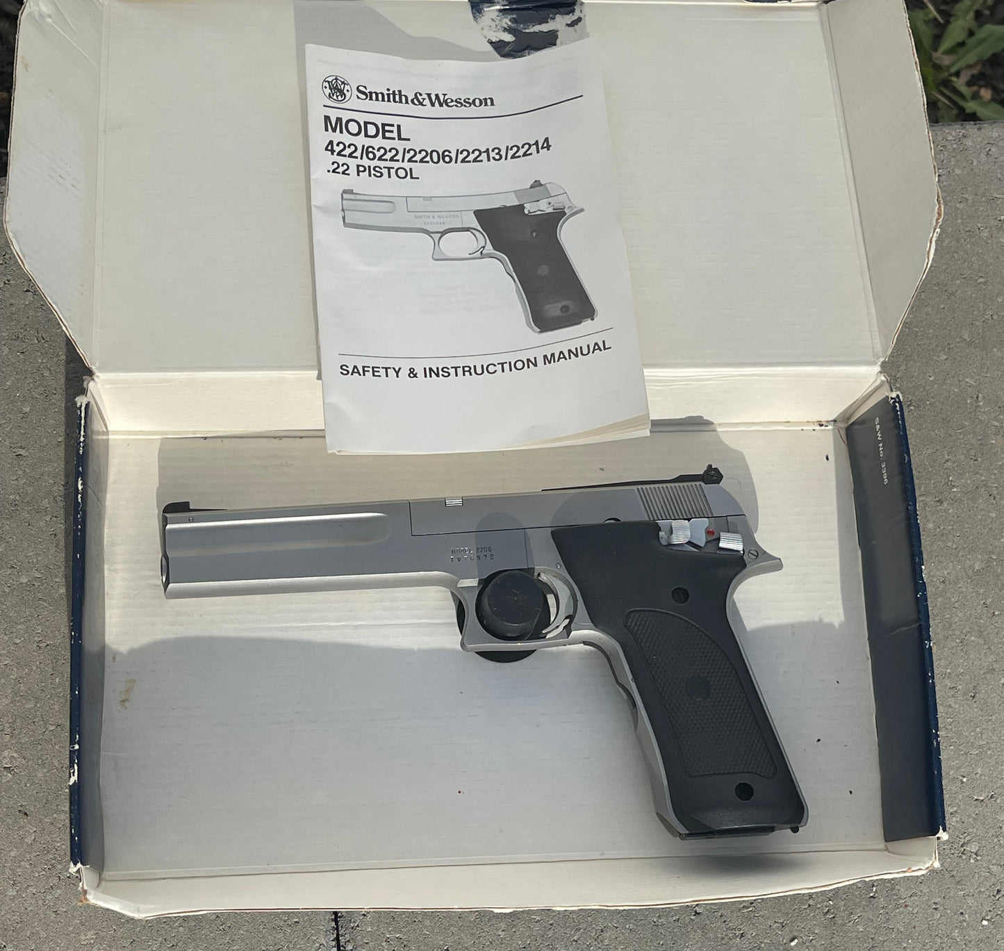 Smith & Wesson Model 2206 Semi-Auto Pistol – .22 LR – Stainless – Like New in Box