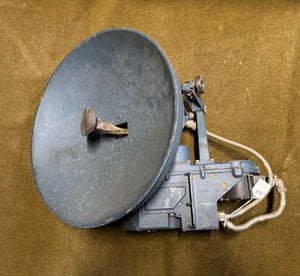Vintage Military Radar Antenna Assembly CS-66ACN-1 — 24V DC Dish Unit