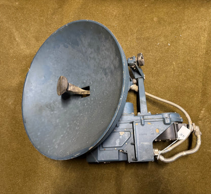 Vintage Military Radar Antenna Assembly CS-66ACN-1 — 24V DC Dish Unit