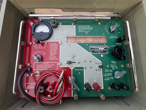 Vintage Military Capacitor Analyzer ZM-3A/U in Transit Case w/ Manual