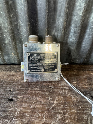 WWII U.S. Navy Type CMD-66 AFH Antenna & Detector Unit