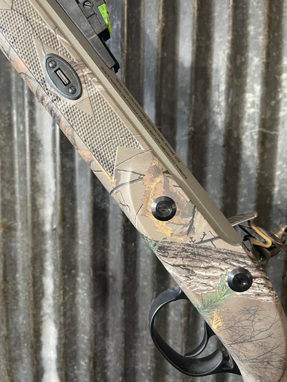 Traditions Deerhunter .50 Cal Flintlock – Stainless/Cerakote-Style Finish – Realtree Camo