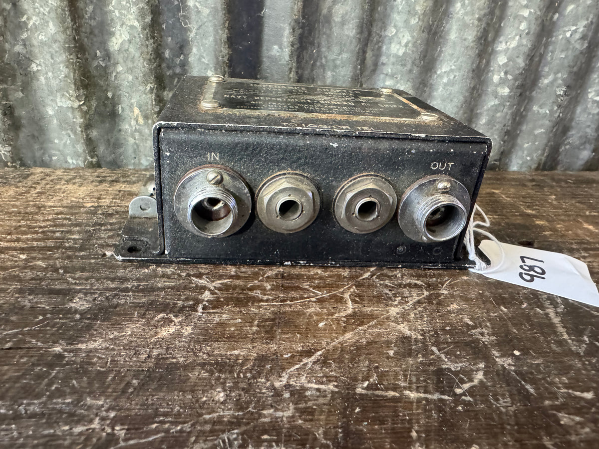 WWII U.S. Navy Model ZA Aircraft Instrument Landing Impedance Adapter CDE-30598A