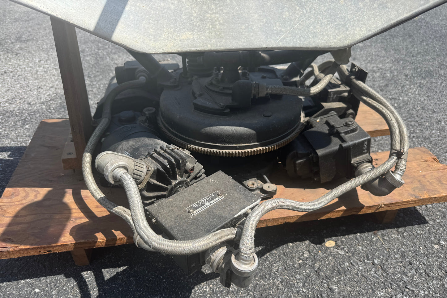 WWII U.S. Navy AS-17A/APS Radar Dish Antenna Assembly w/ Mount