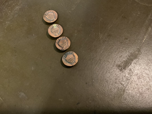 WWI US Draft Exempt Buttons (4)