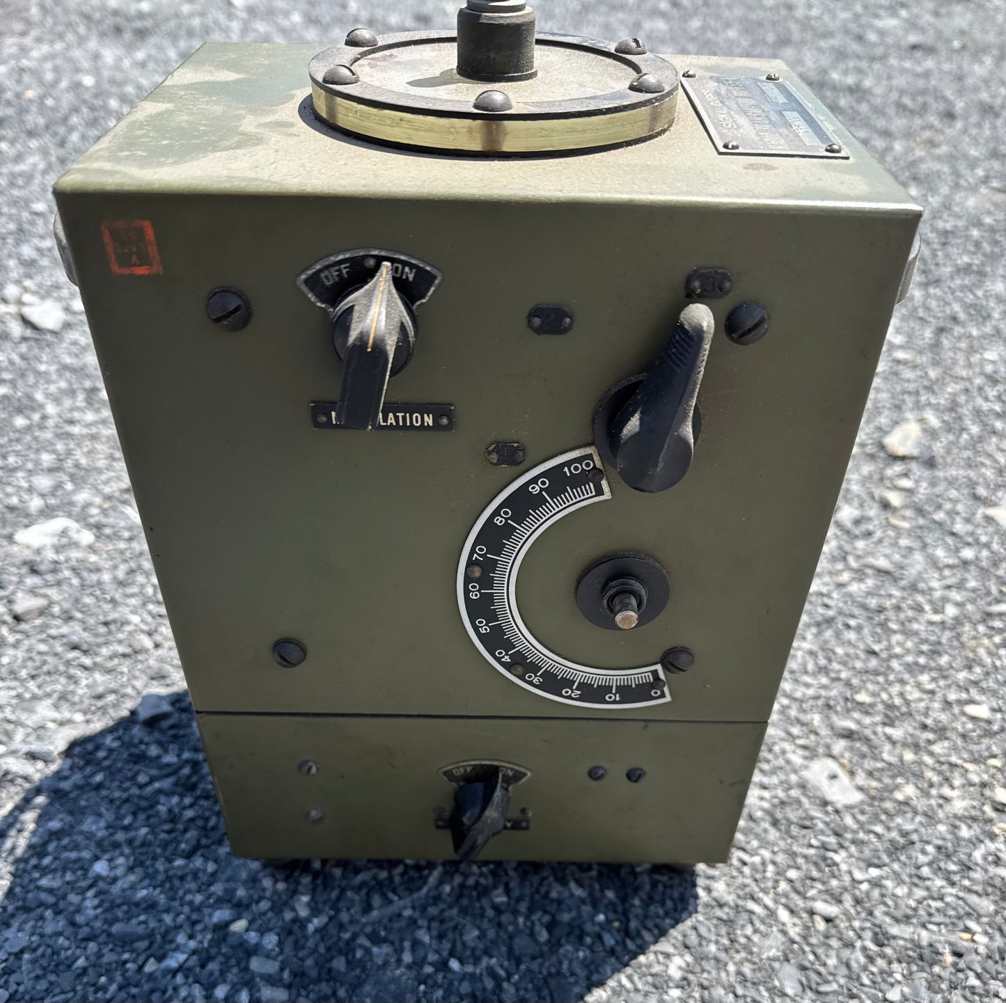WWII-era U.S. Army Signal Corps Radio Transmitter BC-655-A
