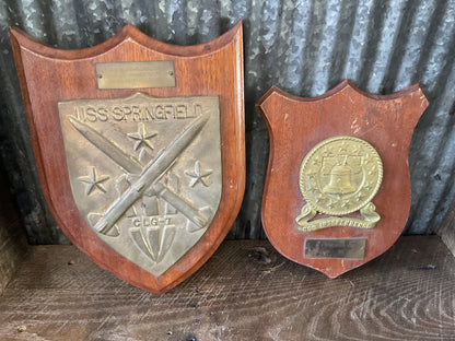 USS Springfield & USS Independence Plaques (named)