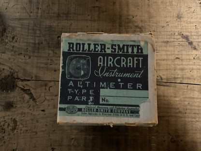 Original WWII-era Roller-Smith Aircraft Radio Altimeter