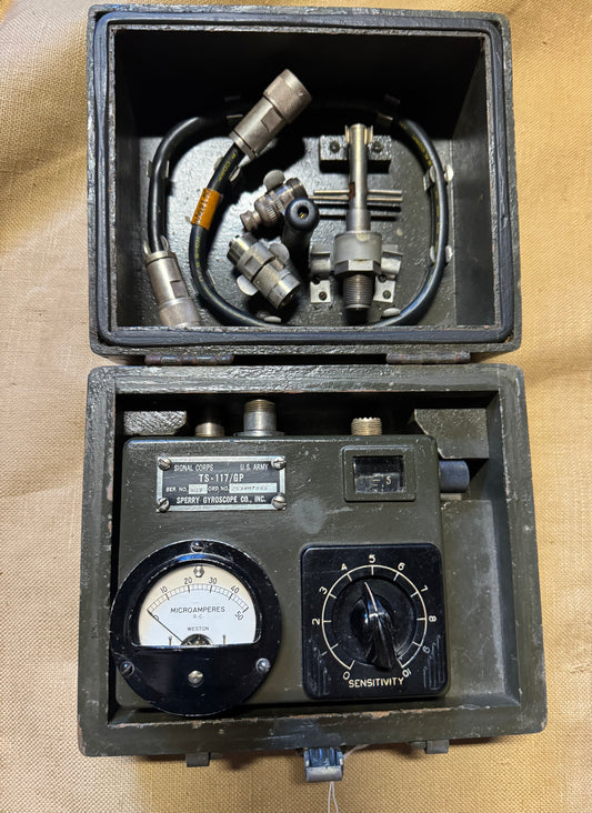 WWII Signal Corps Wavemeter TS-117/GP Test Set