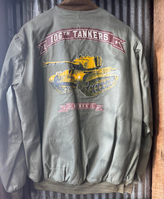 Korean War Era Named 106th Heavy Tank Battalion Uniform Grouping with Tanker Souvenir Jacket
