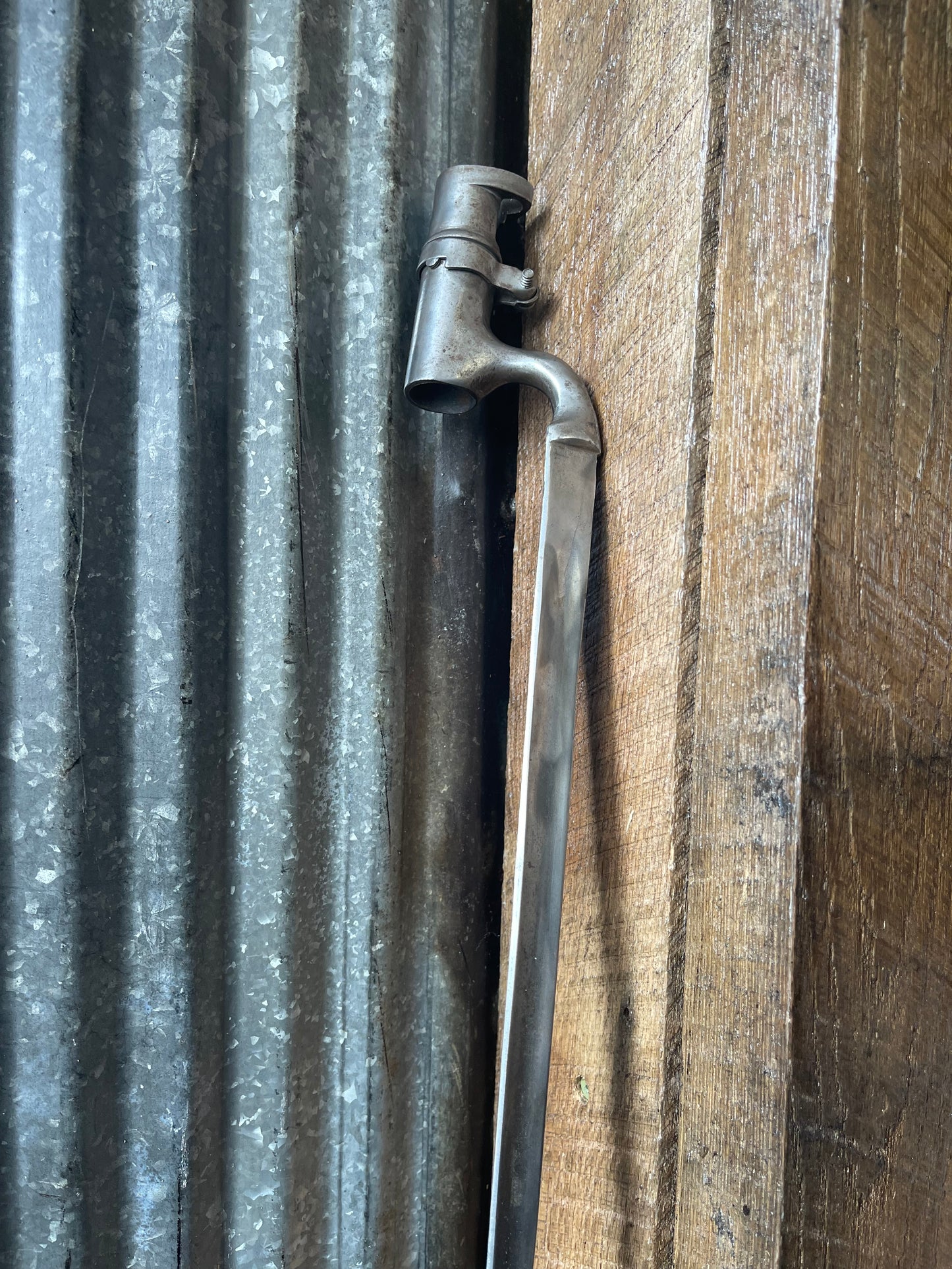 Original British Pattern 1853 Enfield Socket Bayonet w/ Scabbard – Civil War Era