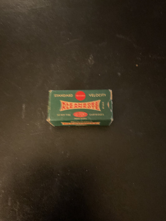 Vintage Remington Kleanbore Kleankote .22 Long Rifle Rimfire Cartridges — Full Box of 50