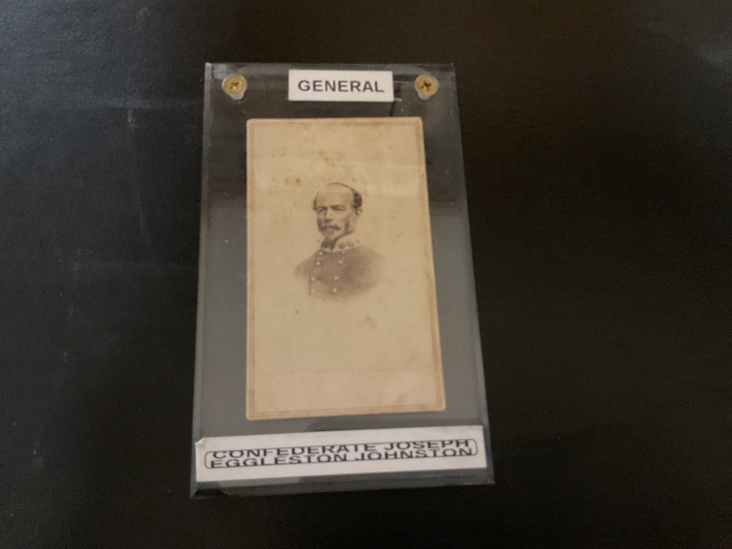 General Joseph Eggleston Johnston (CDV) Civil War Era