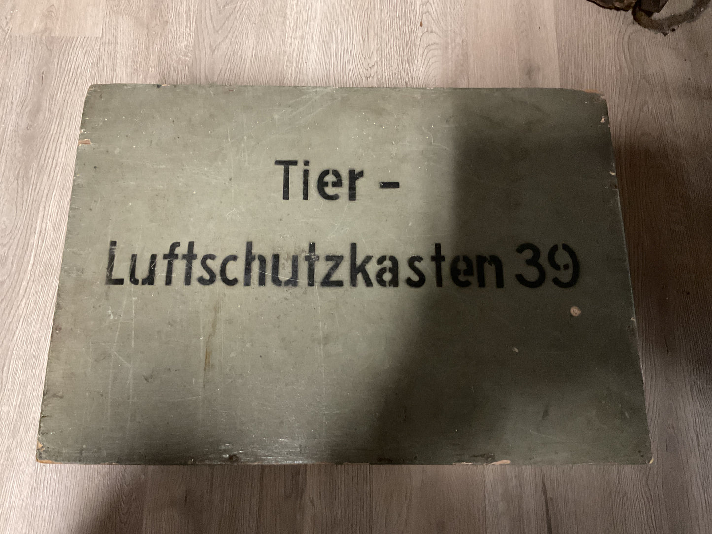 WWII German Tier-Luftschutzkasten