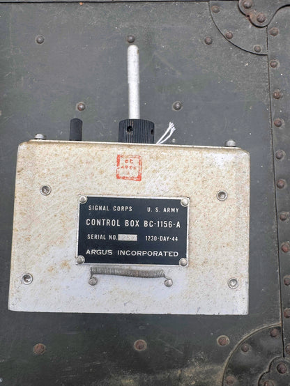 WWII U.S. Army Signal Corps Control Box BC-1156-A
