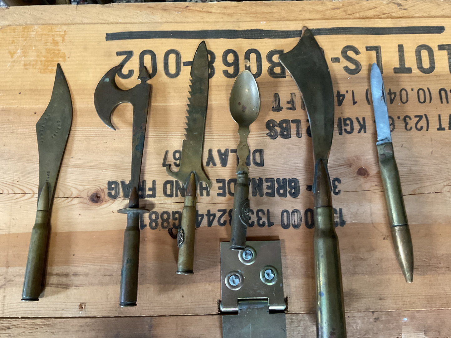 Trench Art Utensil Set