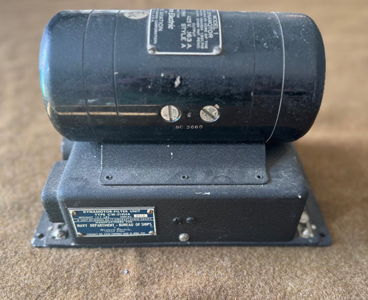 Western Electric Type 651 Model 1 Aviation Dynamotor Filter Unit CW-21454 Navy Bureau of Ships WWII