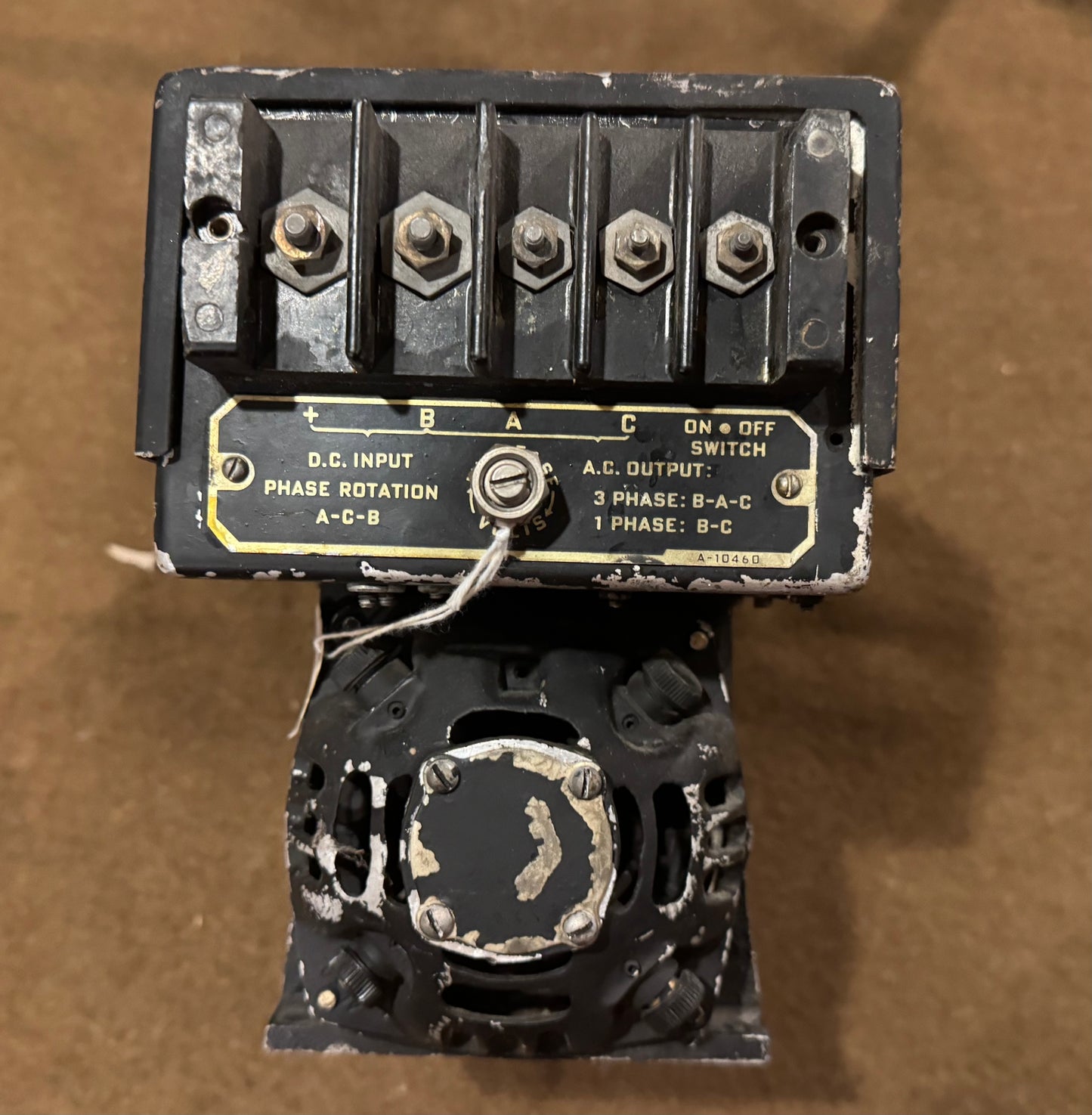 WWII Aircraft Inverter AN 3532-2 — Leland Electric 27.5V DC to 115V AC 3-Phase