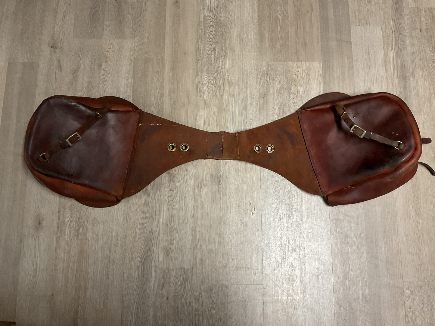 Vintage Leather Cartridge Carrier Belt/Saddle Ammo Bandolier-Heavy Duty Hunting Rig