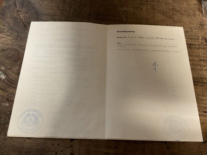 Original East German DDR Border Guard Dog Training Certificate-1986 to 1989