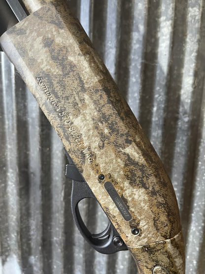 Remington 870 Super Magnum 12 Gauge – Mossy Oak Bottomland Camo – Vent Rib – Good Used Condition