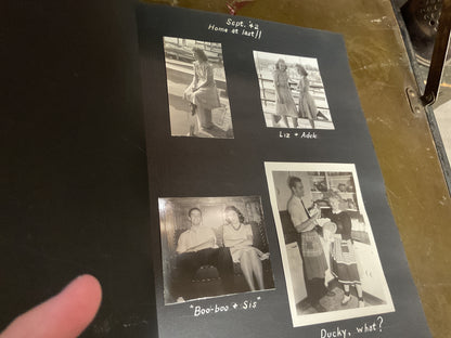WWII Vintage US Naval Air Station Scrapbook