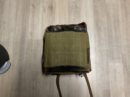 WWII Military Cowhide Tornister Rucksack Backpack