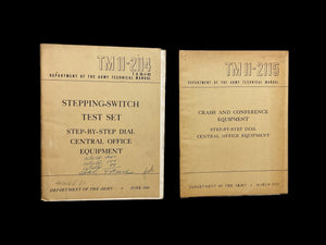 U.S. Army Signal Corps Manual Set – TM 11-2114 & TM 11-2115 (1949–1950)