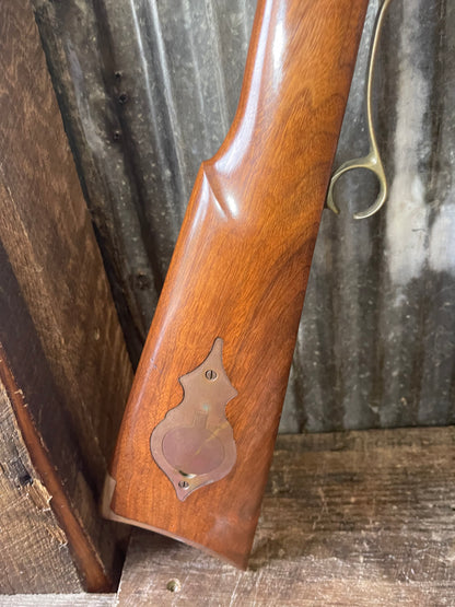 Thompson/Center Hawken .50 Caliber Muzzleloader – Lyman 4x Scope – Brass Accessories